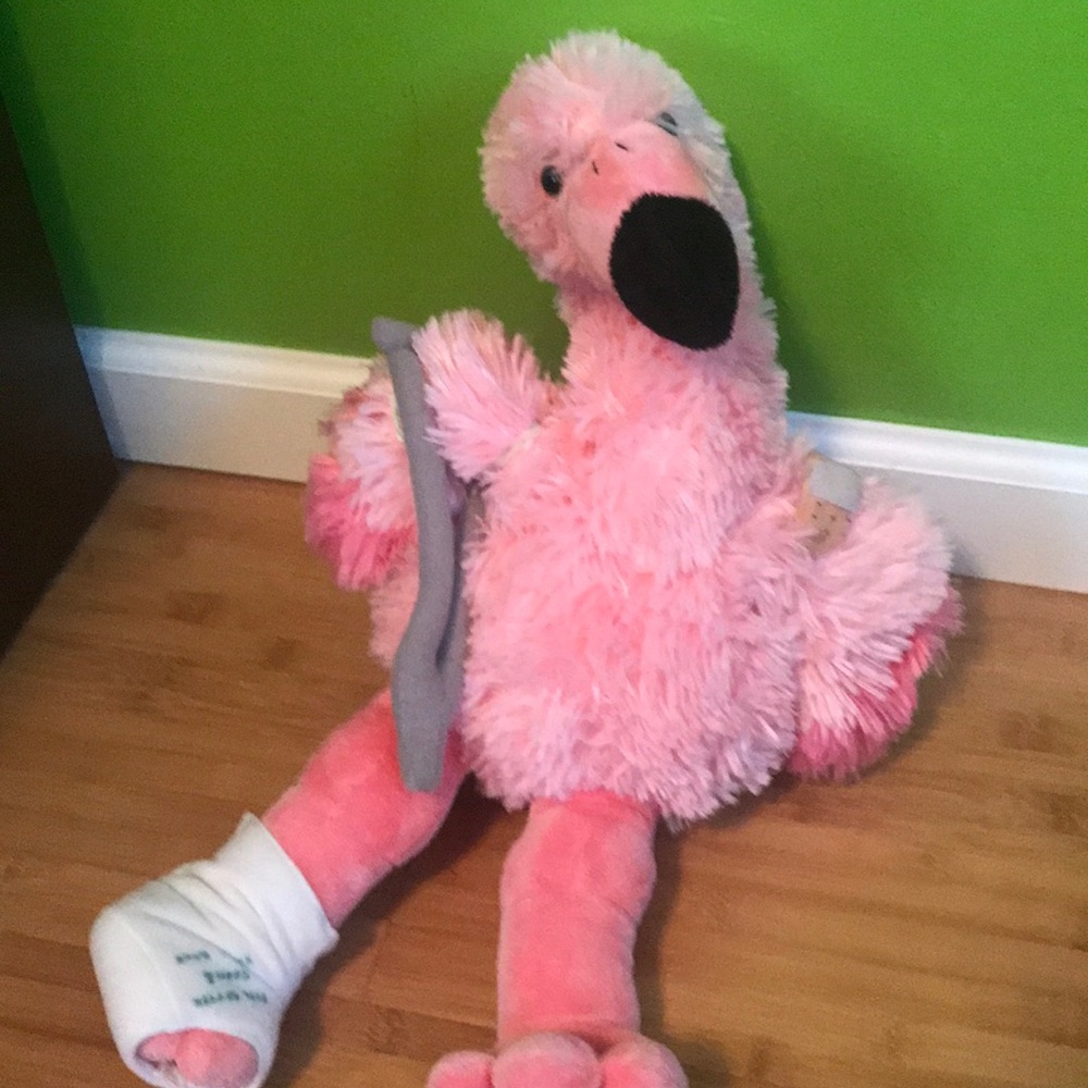 Build a bear flamingo with costume